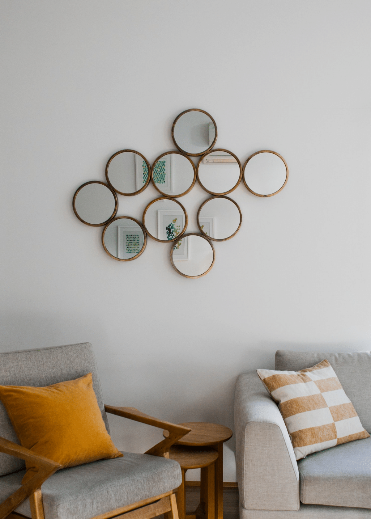 3d wall mirror stickers